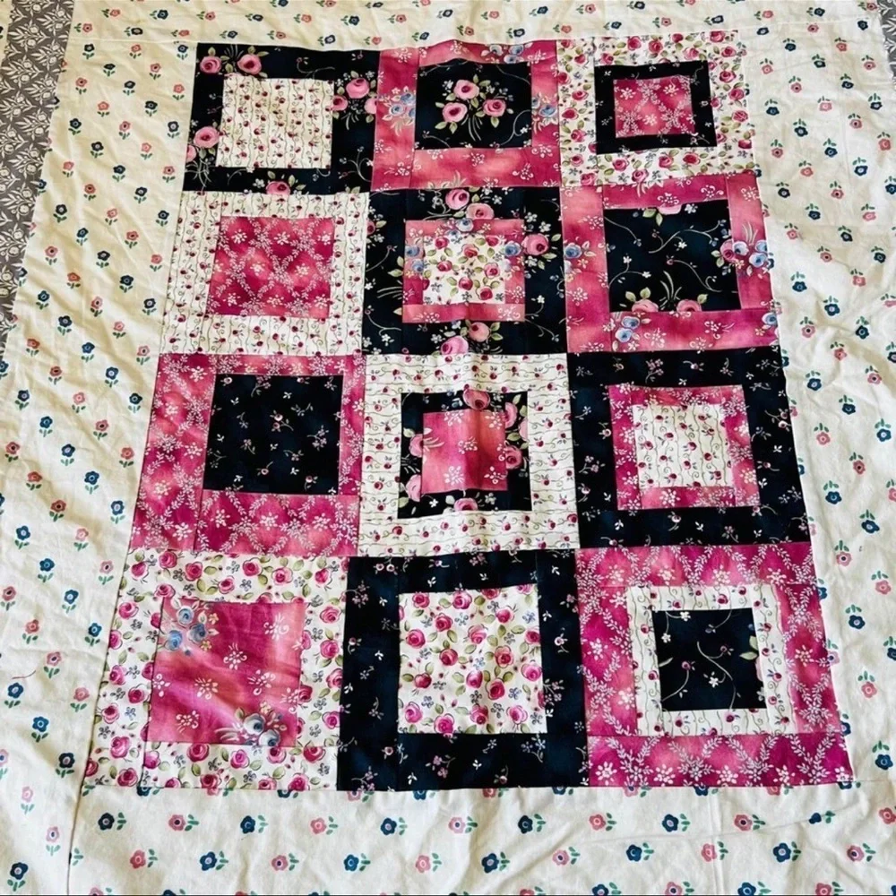 62”x72” New Twin Size Cotton Handmade Quilt .